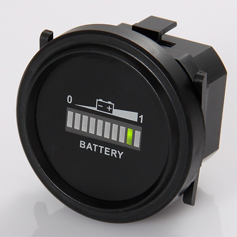 Batterij Indicator Ronde LED 12 v 24 v 36 v 48 v 72 v RV gebruikt voor heftrucks golfkar scooter auto boot voertuig RL-BI002