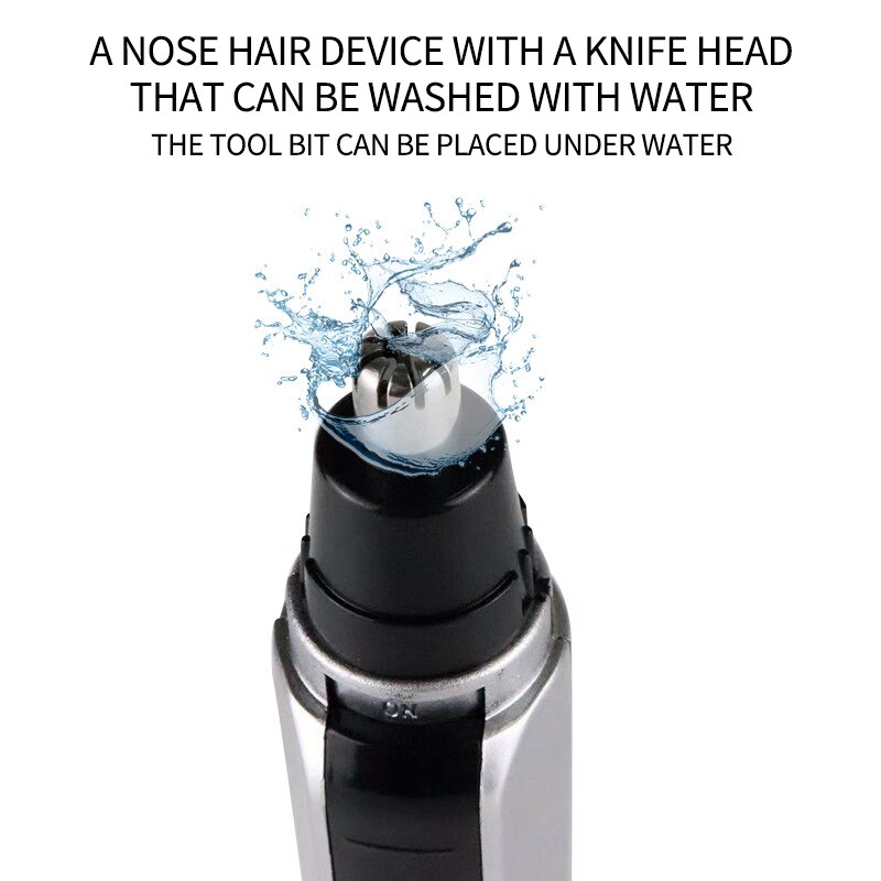 Electric Nose Ear Hair Trimmer Nostril Nasal Hair Clippers Battery Operated
