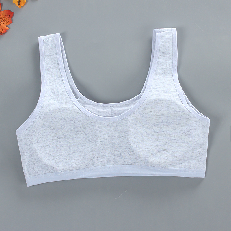 Jenter bh undertøy låve tenåringetone tenåringe ung sport bomull/spandex stor jente bh 12-18y trening trådløs
