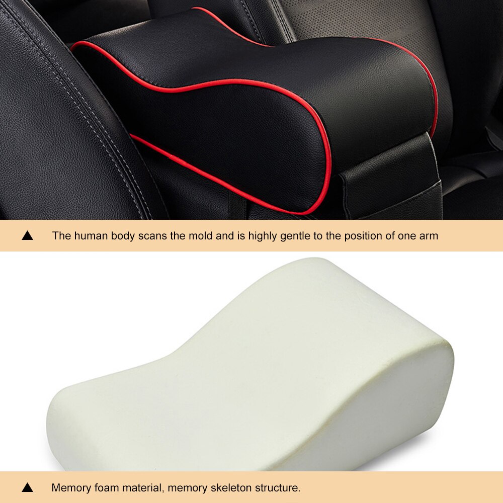 Læder bil armlæn pad universel auto armlæn bil midterkonsol armlæn sædeboks pad køretøj beskyttende bil styling