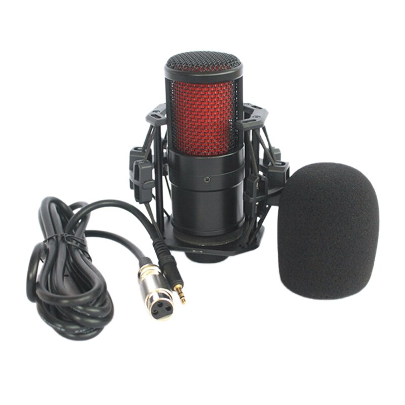 Shock Film Condenser Microphone Computer Phone K Songbao Recording Microphone Heart-Shaped Pointing Live Microphone