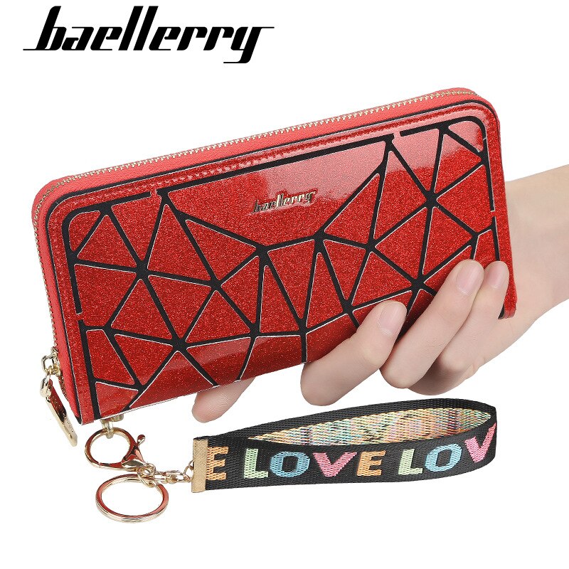 Baellerry top leren dames portemonnees koreaanse telefoon portemonnee clutch leren kaarthouder geometrische portemonnee portemonnee