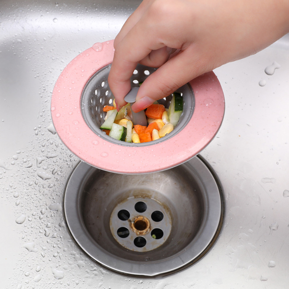 Kitchen Filter Silicone Strainer Bathroom Drain Sink Cover Sewer Hair Filter Bathroom Sink Sewer Anti-clogging Filter