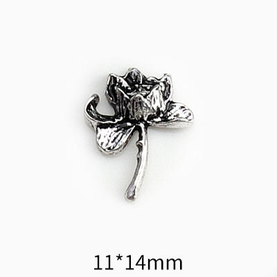 Accesorios de manicura de lujo para decoración de uñas, 10 piezas, Cruz Vintage, 3D, aleación barroca, Ángel, corazón, arte de uñas, DIY: Marfil