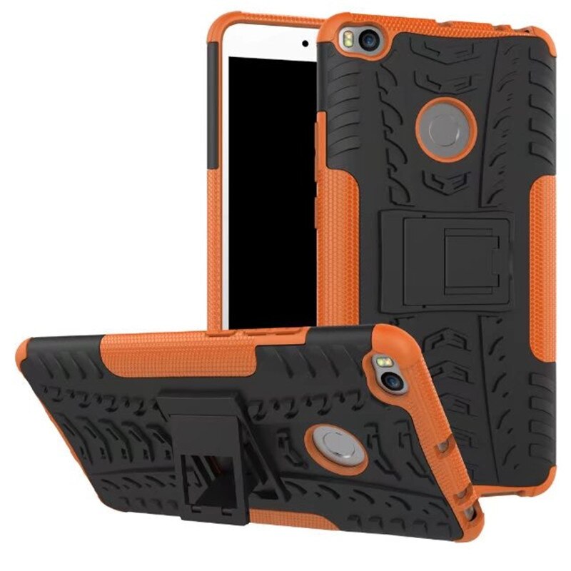Peaktop For xiaomi mi max 2 case xiaomi max 3 Case Hybrid Silicone&amp;TPU Armor Hard Phone casse For Xiaomi Max 3 Mi Max2 Funda: for xiaomi max 2 / orange