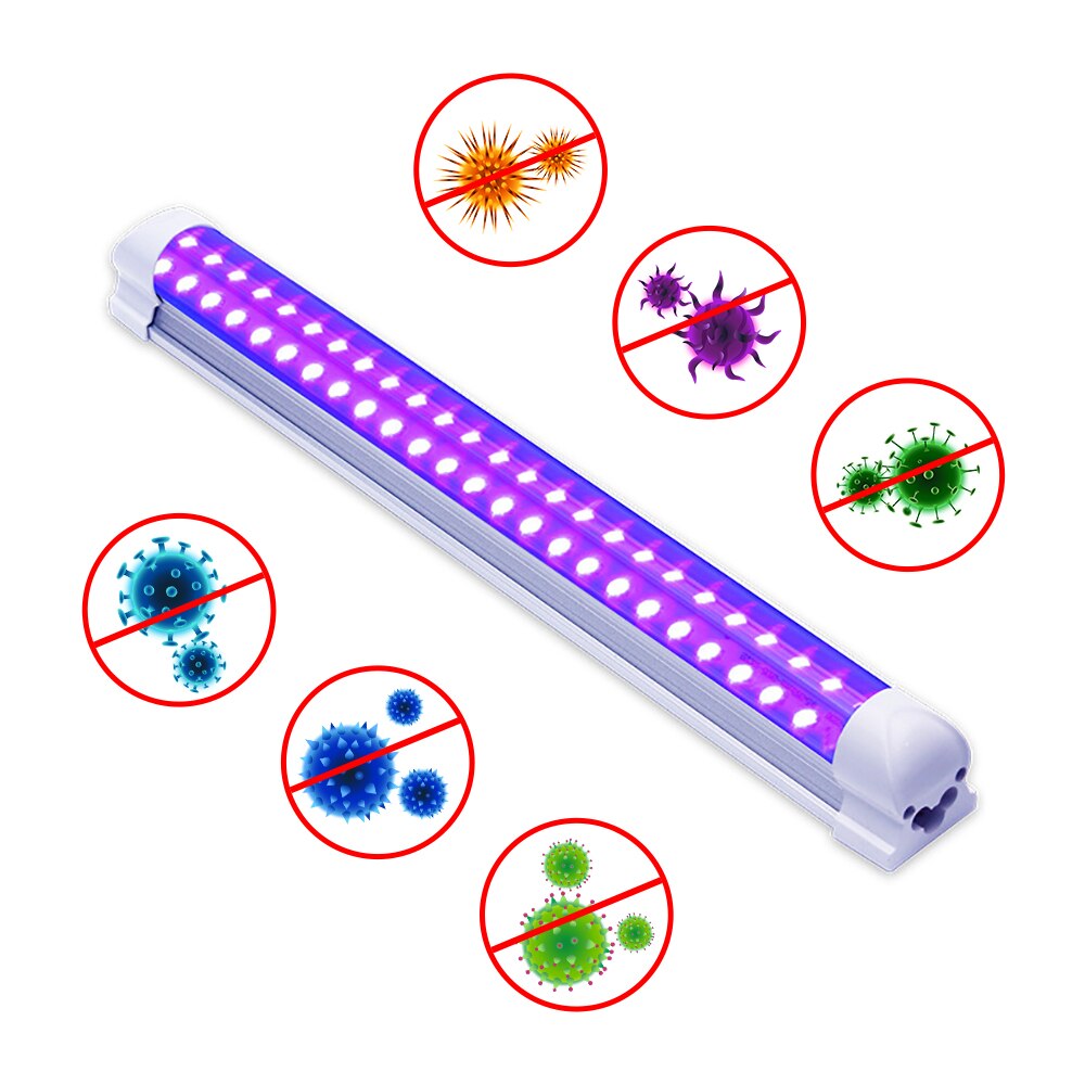 10W Germicidal Light T8 Tube UVC Sterilizer Kill Dust Mite Eliminator UV lamp For Bedroom /Hospital