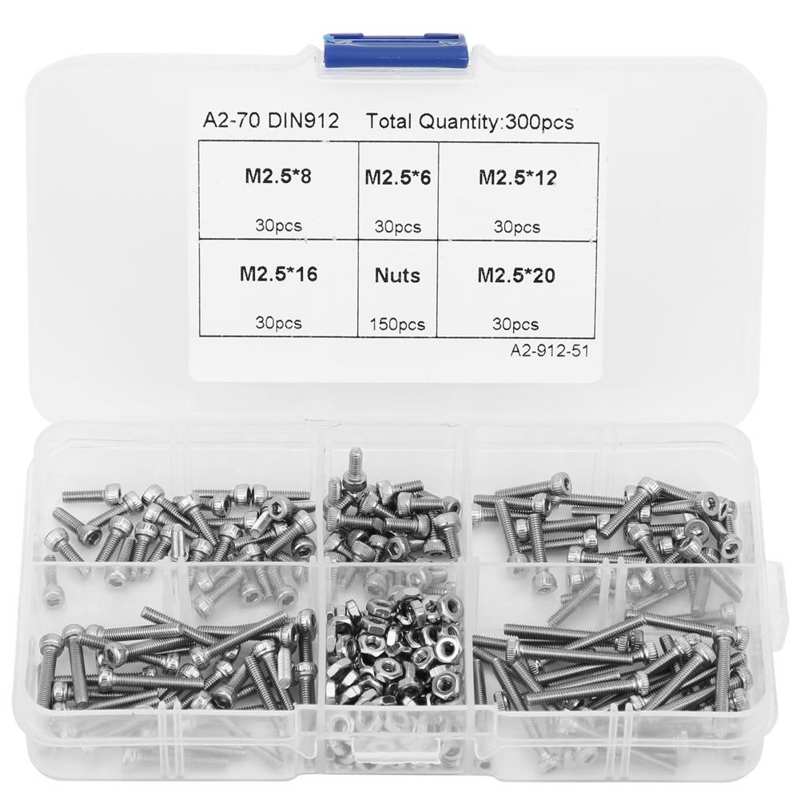 stainless wire sleeve insert thread repair insert Hex Socket Cap Head Screw Nut Set 304 Stainless Steel Fixed Parts