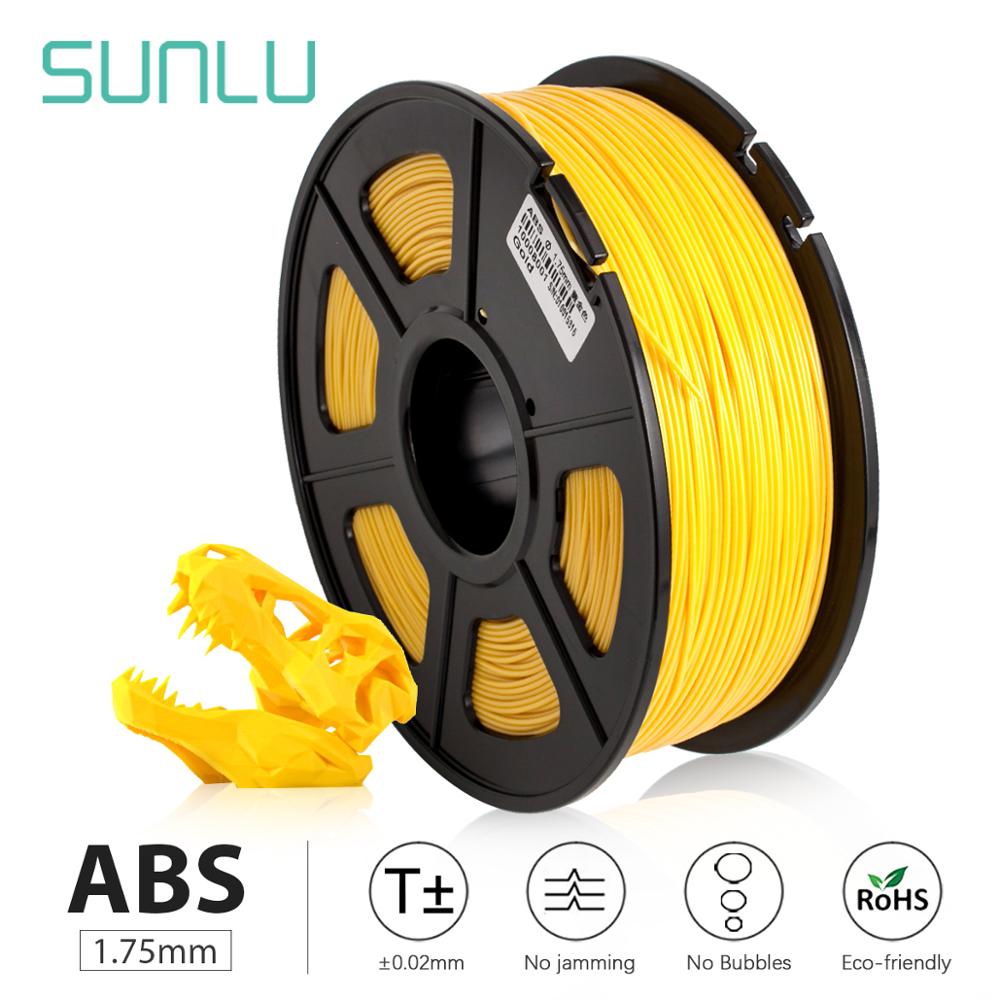 Sunlu 1Kg 1.75Mm Abs Filament Plastic Extrusie Machine Lijn Magnetische Filament Voor 3d Printer Abs Filament Extruder Gratis: gold