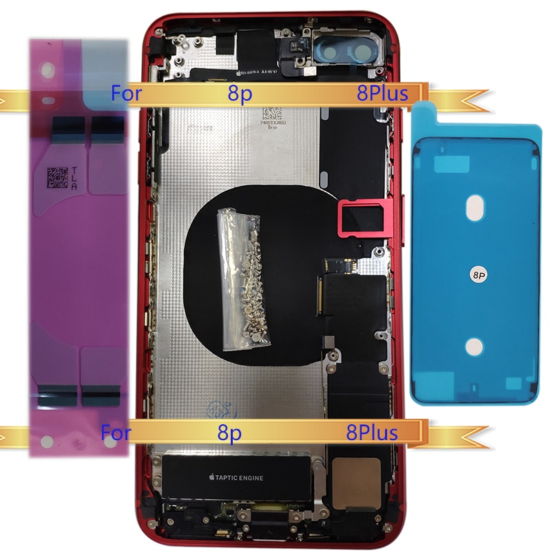 Back Cover Behuizing Met Kleine Onderdelen Montage Voor Iphone 8P 8Plus