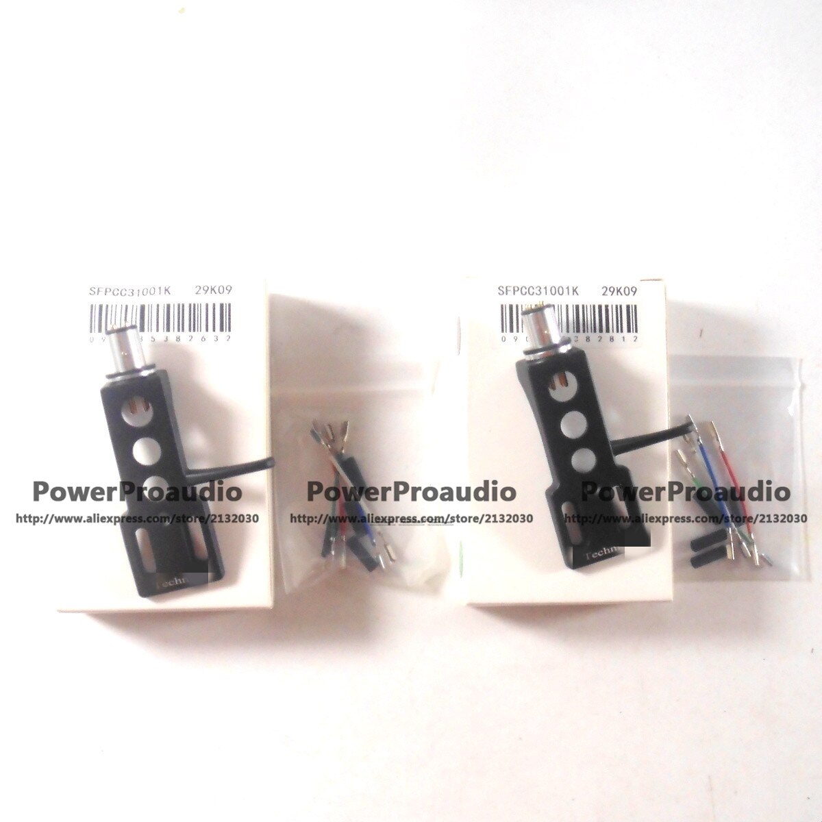 2er- set oem-phono-tonabnehmer 1210 ( tonabnehmerkopf für technics  cn5625 1200 ohne nadel) in schwarz