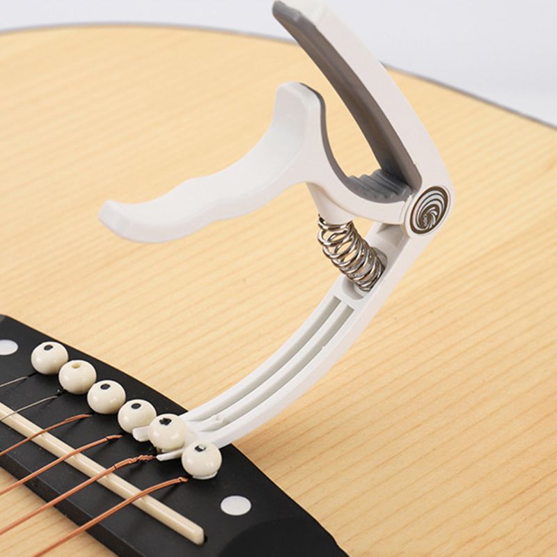 Plast stål guitar capo klassisk akustisk guitar ukulele tuning klemme musikinstrument tilbehør nybegynder værktøj