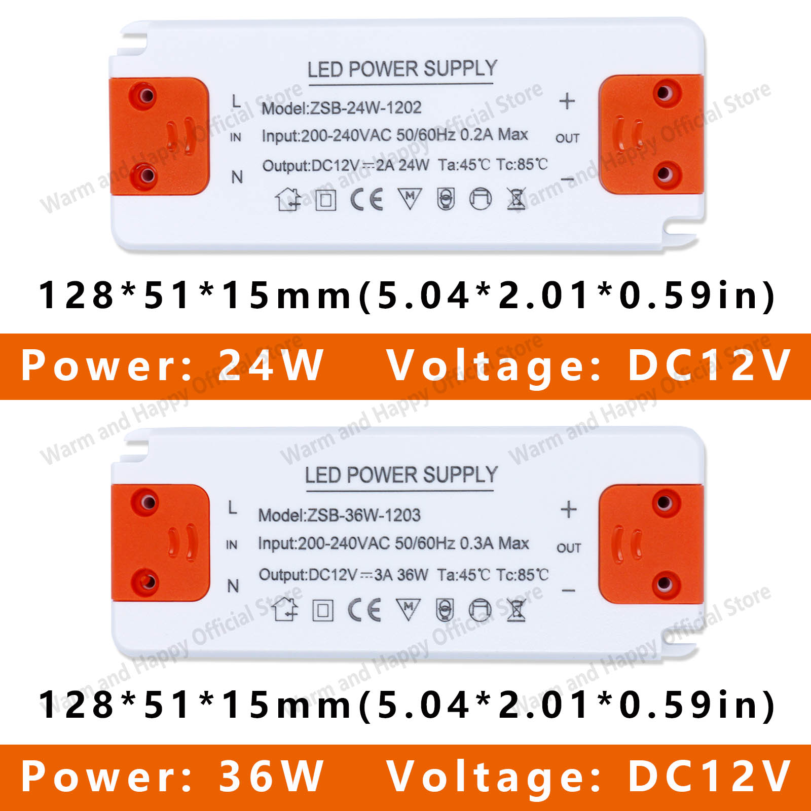 Driver voor Leds 12 Volt Voeding 12 W 18 W 24 W 36 W 60 W 120 W 220 V Led Lamp Lichtslingers Driver Verlichting Transformator