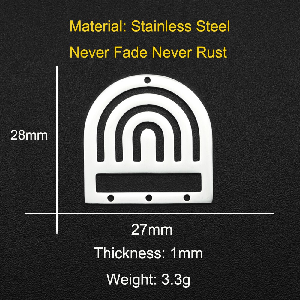 5 pz/lotto 316 in Acciaio Inox Geometrica Fiore suola FAI DA TE Orecchino Connettore di Fascino tutto'ingrosso OEM ordine Acettato Prezzo di Fabbrica: Bronzo antico placcato