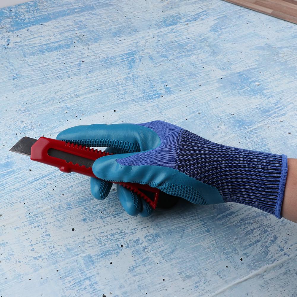1 paire jardinage jardinage portable ratissage creuser plantation Latex travail gant Butyronitrile antidérapant main Protection jardin gants
