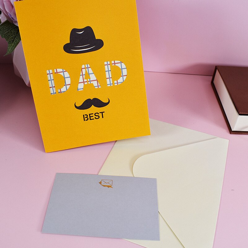 3D Happy Fathers Day Card Birthday Cards for Dad Handmade Greeting Card with Envelope