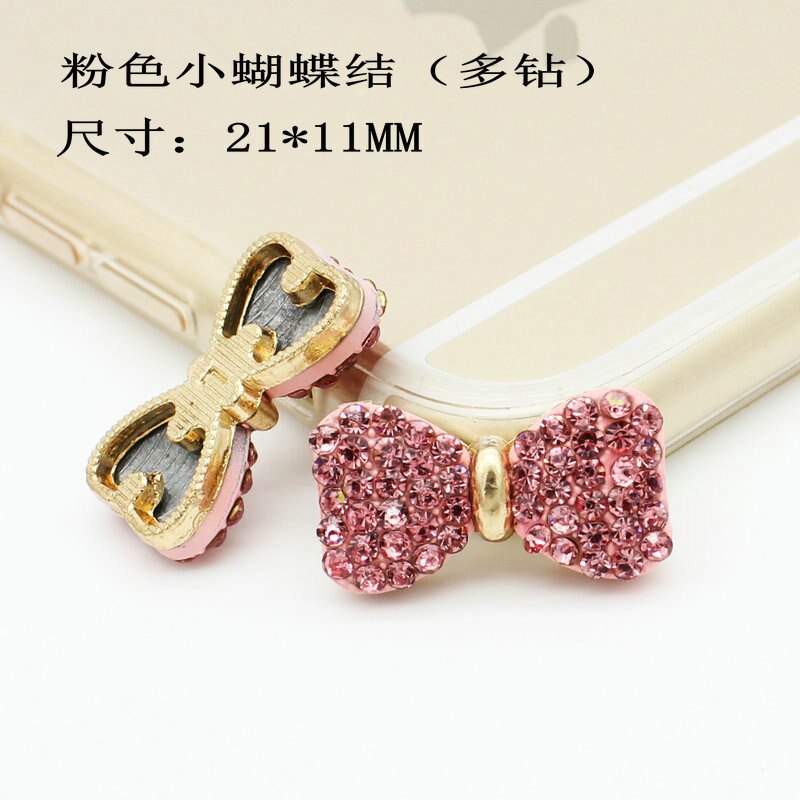 Diamond Painted Bow Tie Pendant Mobile phone case DIY Material Accessories for phone decoration stickers universal: 8