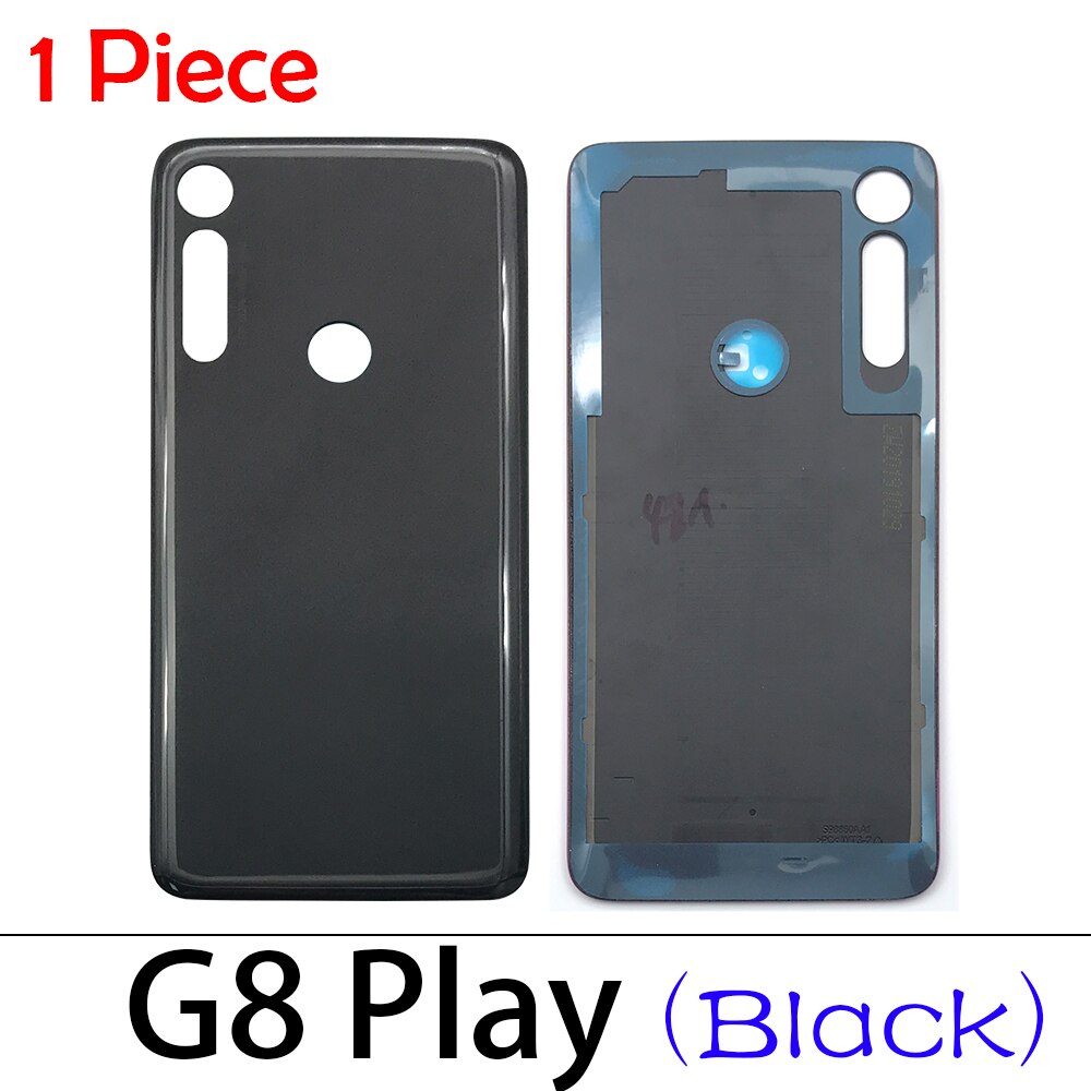 Back Battery Cover door sticker Adhesive glue tape For Motorola Moto G7 Power / G7 Plus / G8 Play / G8 Plus/ X4: G8 Play  black