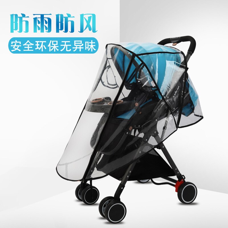 Baby Stroller Rain Cover Wind And Cold Perambulator Raincoat Transparent eva san Car Rain Cover Univers