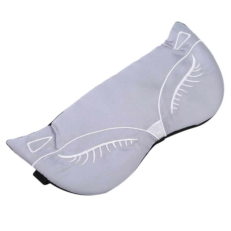 Naturligt siden sömn andningsbar ögonmask räv ögonskugga sömn flerfärgad mask bandage ögon sovmask ögonlapp
