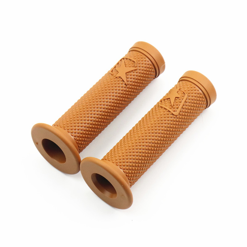 7/8 ''22 MILLIMETRI Dirt Bike Mountain Bike Manubrio Coperture Manopole Moto Gomma Gel Retro Manubrio Copertura Moto Manopola Dell'acceleratore: Arancione