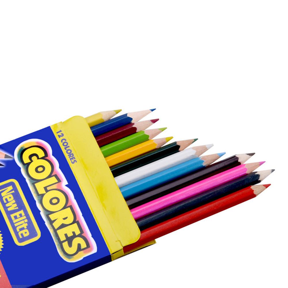 48 Kleur Pro Water Oplosbare Kleuren Potlood Set Kind Studenten Verf Potloden School Kantoor Kunst Levert Briefpapier: 12 Colors