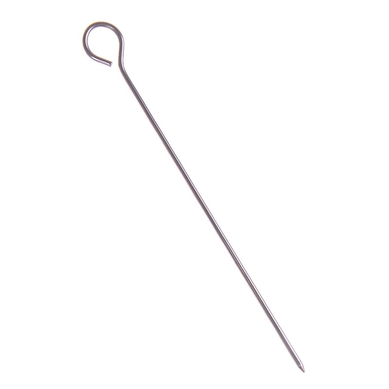 10pcs Outdoor Camping Picnic Meat Goose Round Roast Skewers Stick Stainless Steel BBQ Needle Barbeque Skewers Kitchen Utensils