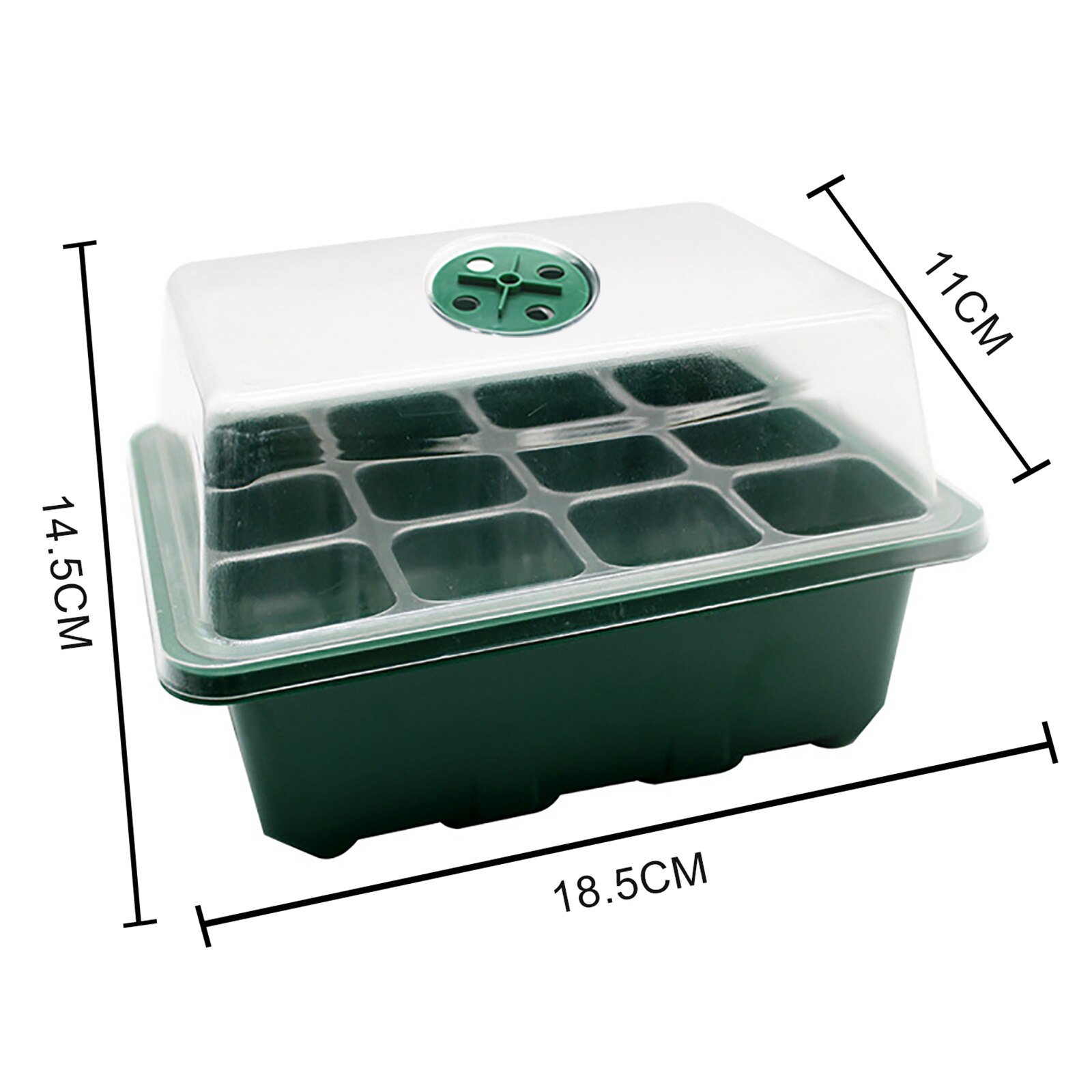 Plastic Seedling Growing Tray Kit Nursery Pots Planting Seed Tray Kit Cells Seed Tray Grow Box Seedling Starter Germination Kit