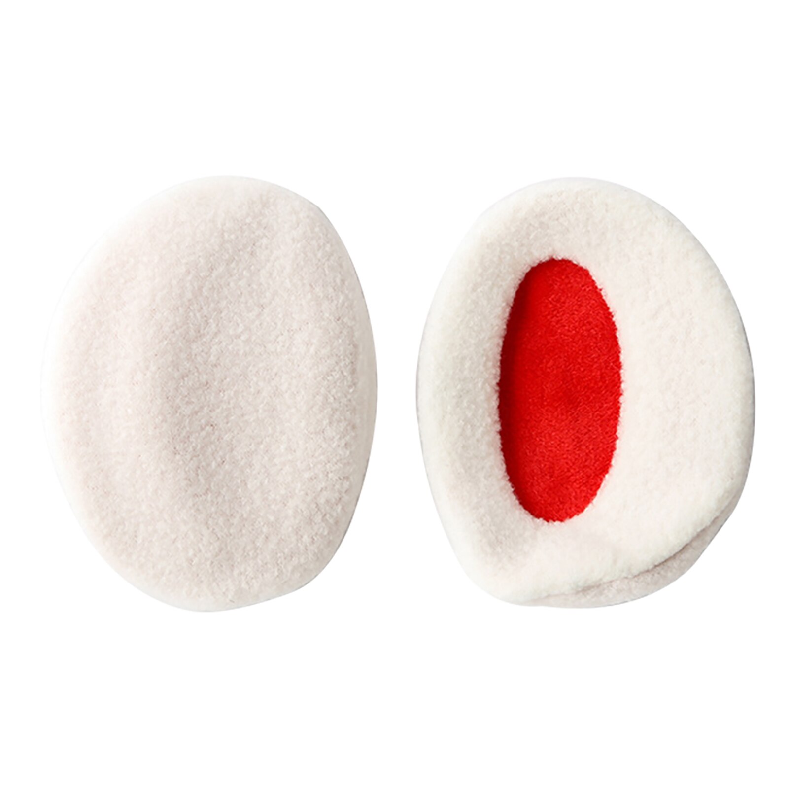 2 pièces hommes femmes Polyester hiver Portable doux bande moins cache-oreilles quotidien antidérapant coupe-vent solide deux pièces chauffantes: White L