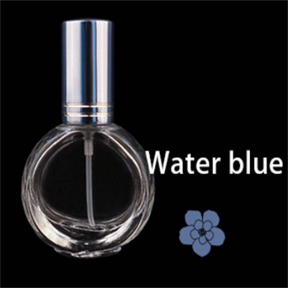 5Ml Glazen Fles Met Schaal, lege Parfumflesjes Verstuiver Spray Flessen Draagbare Reizen Cosmetische Container Make Up Gereedschap 1Pcs: 10ML light blue