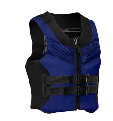 Volwassen Reddingsvest Zwemmen Apparatuur Water Sport Levert Drijvende Vest Draagbare Drijfvermogen Katoen Zwemmen Vest: 2 / XL