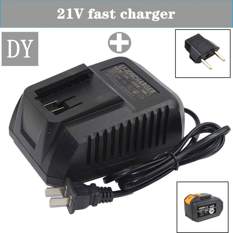 21V Lithium Batterij Oplader High-Power Snellader Elektrische Wrench Haakse Slijper Opladen Apparatuur 18V Lader