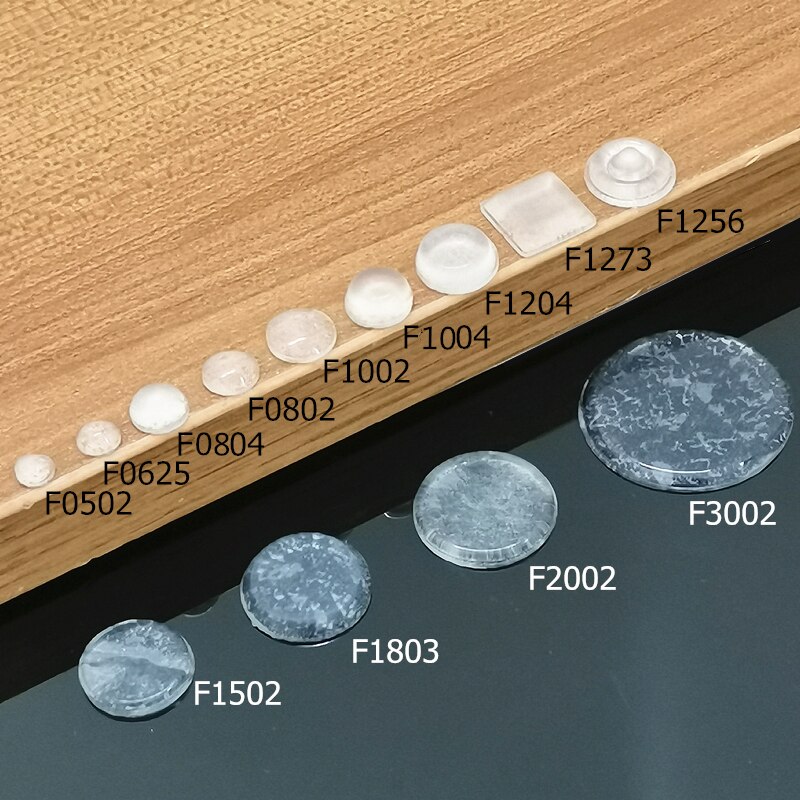 Vários Tamanhos de Porta de Armário Amortecedor amortecedor de silicone auto-adesivo pad com o ponto saliente para cozinha armário gaveta parar