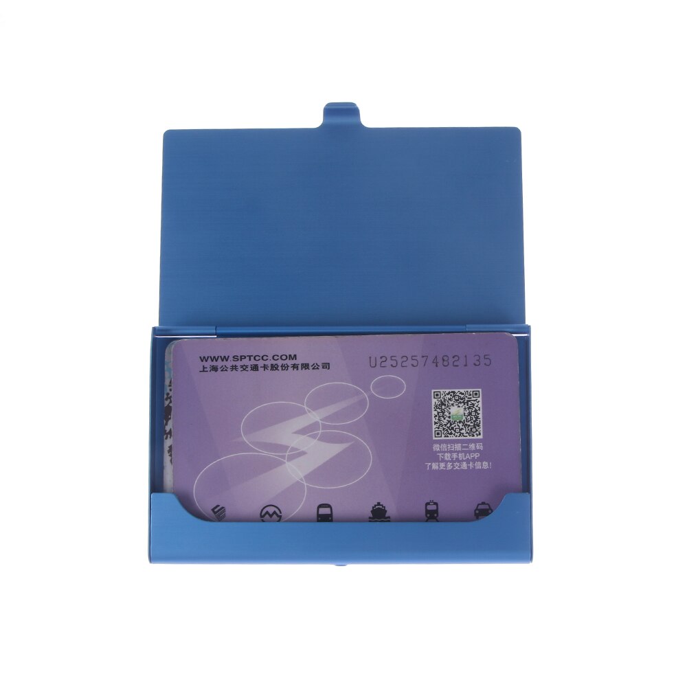 Visitekaarthouder Aluminium Metalen Doos Creditcard Portemonnee Visitekaartje Case Briefpapier Bureau Organizer