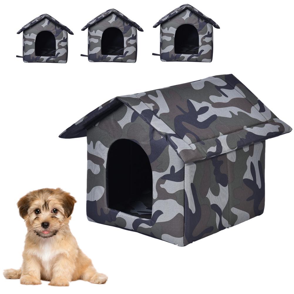 Home Shape Foldable Pet Cat Cave House Cat Kitten Bed Soft Winter Warm Dogs Kennel Nest Dog Cat S-L Sizes Available