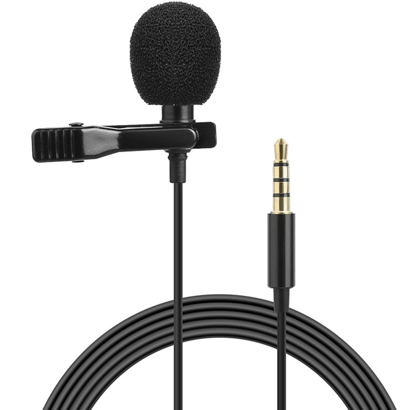 3M 1.5M Mini Portable Microphone Condenser Clip-on Lapel Lavalier Mic Wired Mikrofo/Microfon for Phone for Laptop Camera DV