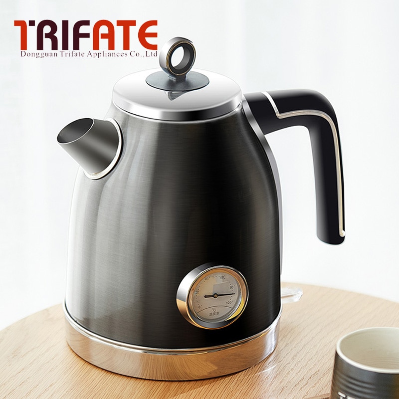 Electric kettle 1.7L Boiling Tea Pot Coffee Heater Temperature Control Meter Stainless Steel Quick Heating Water Boiler