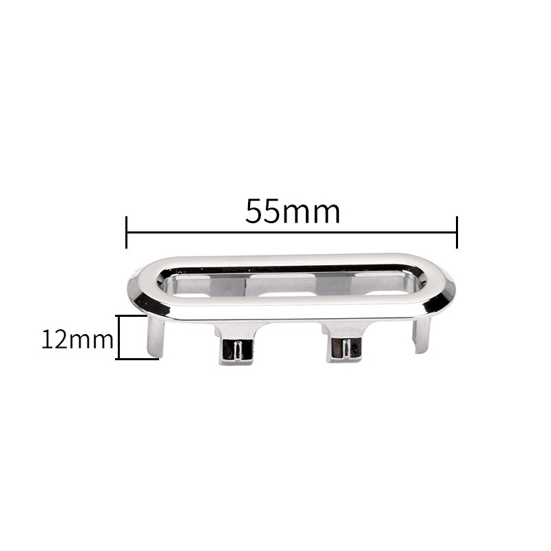 WHYHKJ 4Pcs Badkamer Wastafel Ronde Plastic Overloop Cover Ringen Gat Vervanging Badkamer Accessoires, Zilver Tone