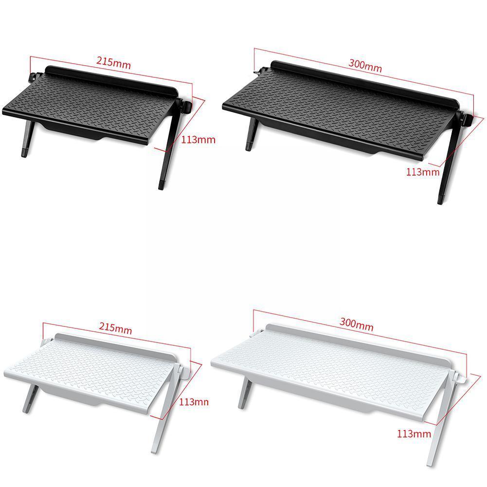 Adjustable Rack Tv Screen Top Storage Shelf Holder Monitor Organizer Computer Bracket Office Home Shelf Stand Display Deskt Y2j1