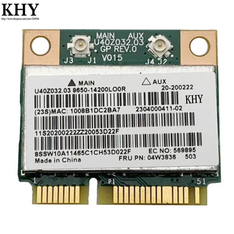 WiFi BGN+BT4.0 Card For Lenovo 20200439 20200440 20200224 20200222 11202485 20200336 20200571 20200437 20200217 20200497 Series