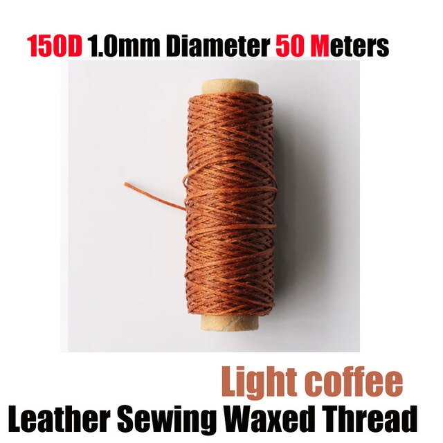 Awl Leather Sewing Tool Leather Craft Edge Stitching Belt Shoemaker Canvas Repair Tool Leather Needle DIY Manual Sewing Machine: RX050-lightcoffee