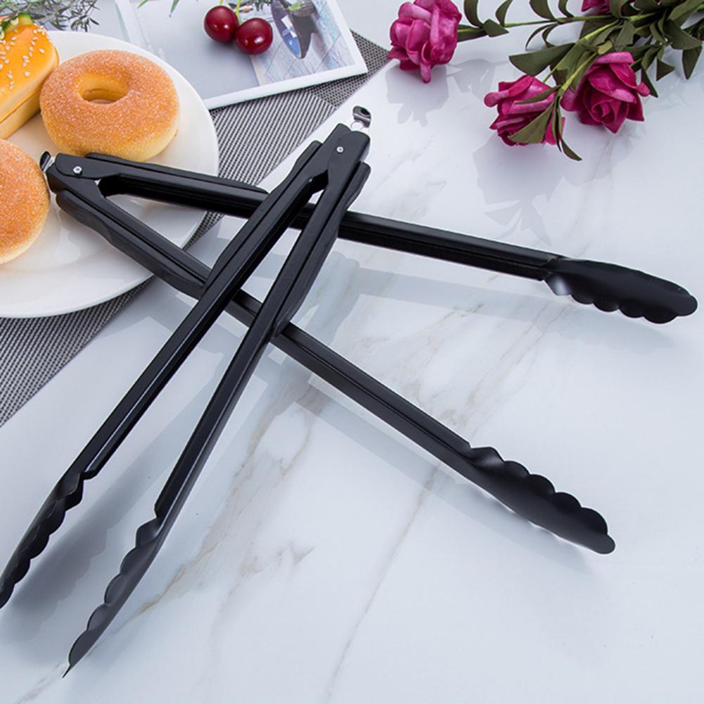 Cooking Tong Wrought Iron Cooking Clamp Anti-corrosion Reusable Useful One Hand Operation Cooking Tong