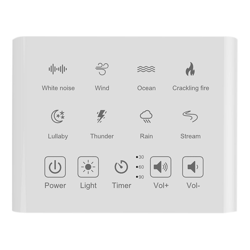 SHGO -8 Sound White Noise Machine,Sleep Sound Machine for Sleeping,8 Soothing Sounds,White Noise Machine for Office Privacy,P