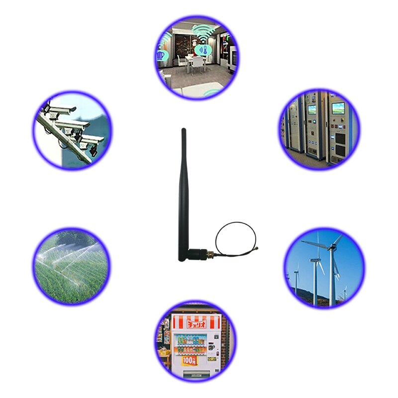 915mhz lorawan antena 5dbi com 20cm 1.13 trança cabo conector omni para nbiot nó comunicação portão de controle sem fio-maneira