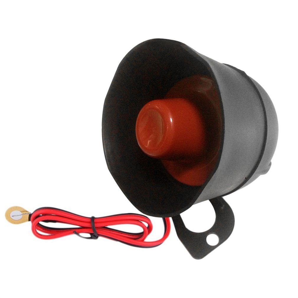 Sistema de alarma de coche Universal de 1 sentido sistema de seguridad de protección de entrada sin llave sirena + 2 Control remoto antirrobo