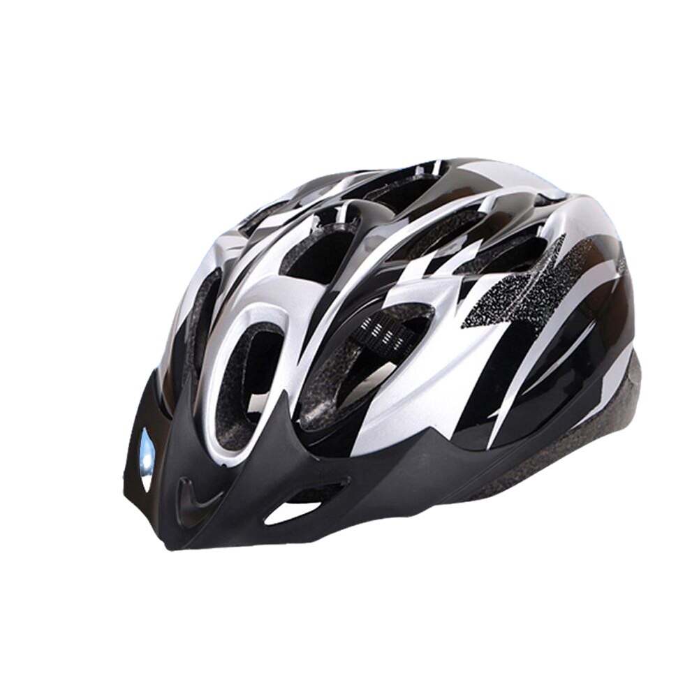 Veiligheid schokabsorberende fietshelm, pvc + eps universele mtb volwassen botsingshelm: Zilverzwart