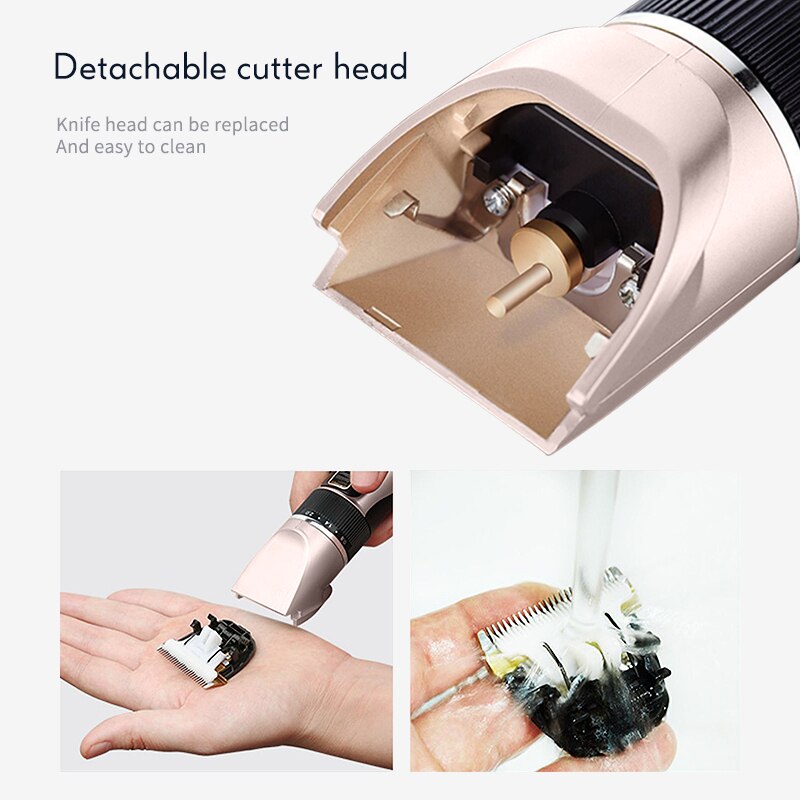 Cortadora de pelo de carga rápida para hombres, recortadora eléctrica de torneado fino, herramientas profesionales de barbería 2 horas con máquina de corte de pelo 40D