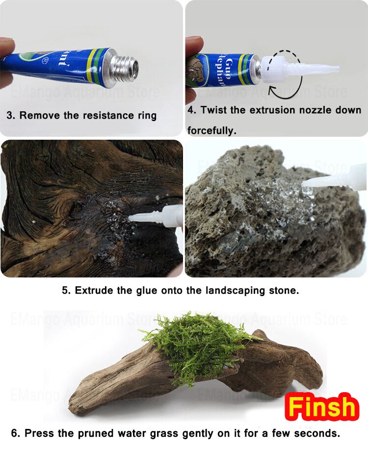1/3/5 /10pc Aquarium Moss Glue Aquascaping Glue Diy Adhesive Glue Can Use In Water For Aquatic Plants Fish Tank Marine T