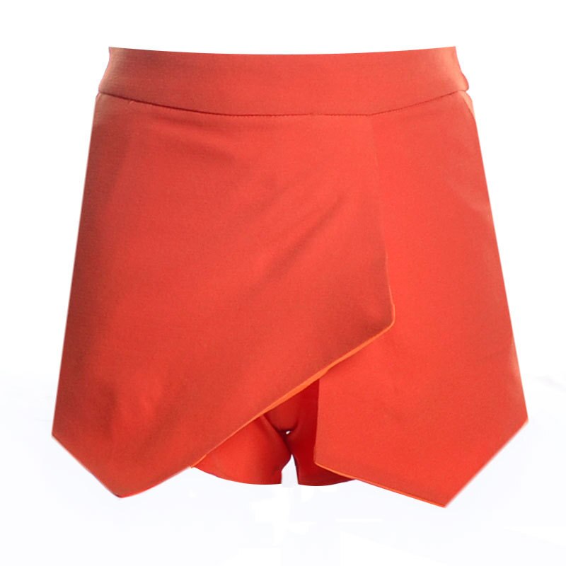 Summer Solid color shorts women feminino Straight Criss-Cross: XL