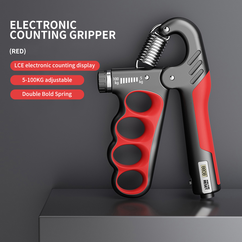 Grip Strengthener Gym Training Hand Exerciser Einstellbar 5-100 KG Fitness Unisex Finger Rehabilitation Training Hand Grip pesas: Blau