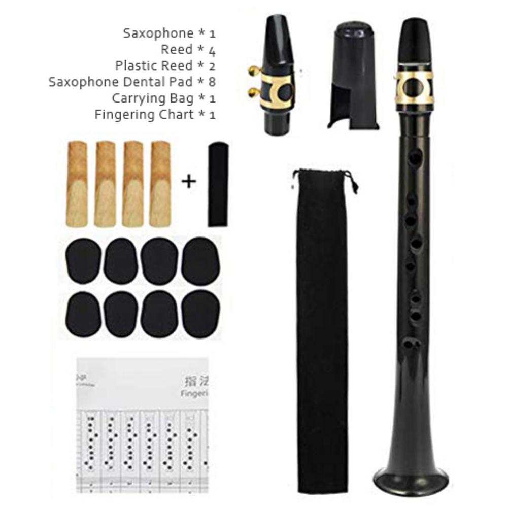 Mini Pocket Sax Altsaxofoon Draagbare Saxofoon Altsaxofoon Met 4 Riet 8 Tand Pads Opbergtas Instrument Voor Beginners: Default Title